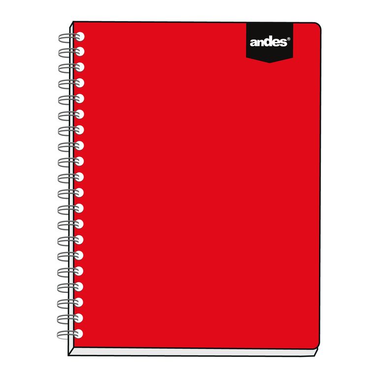 Cuaderno Espiral Andes Cuadriculado A4 200 Hojas