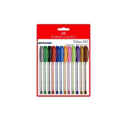 Lapiceros Faber Castell Trilux 032 Empaque 12 Und