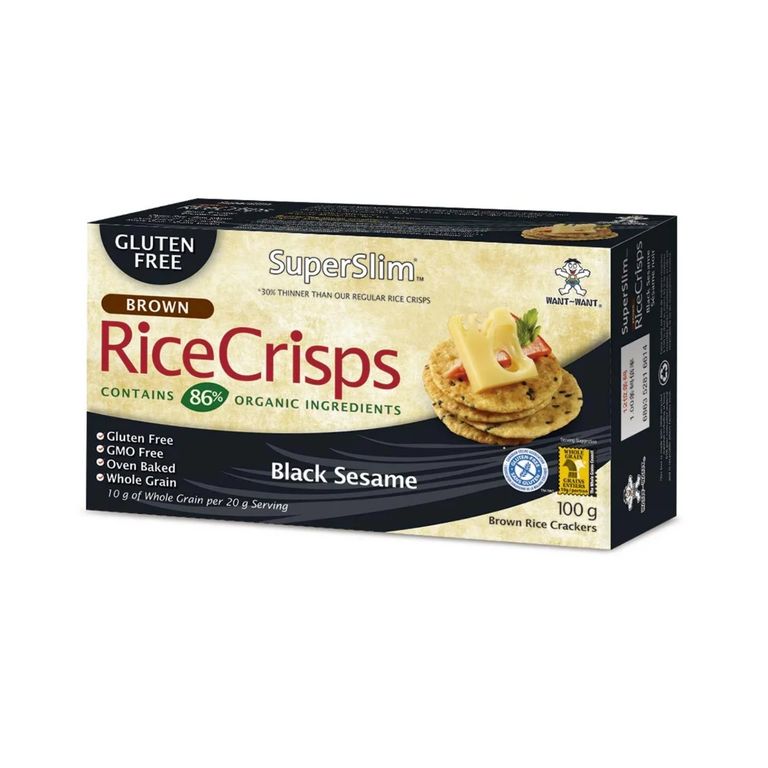 Galletas de Arroz Want Sesamo Negro Caja 100 g