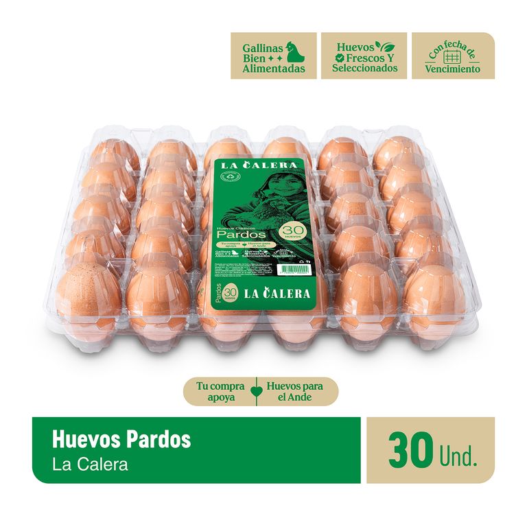 Huevos Pardos La Calera Bandeja 30 Und