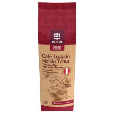 Café Tostado y Molido Tottus Orígenes Bolsa 250 g