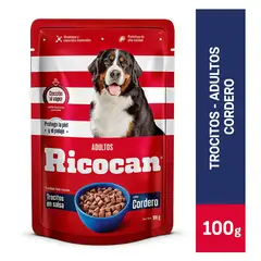 RICOCAN - Trocitos En Salsa Sabor Cordero DoyPack 100 g