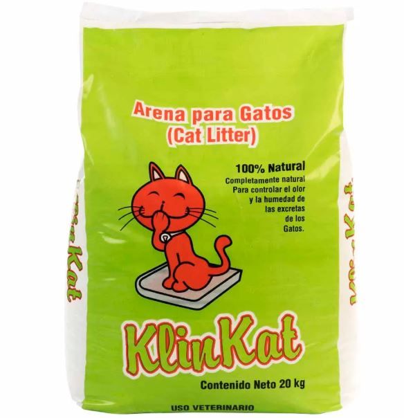 Arena para Gatos Klin Kat Bolsa 20 Kg