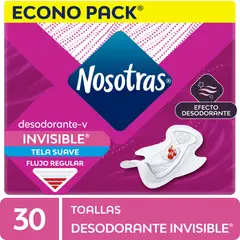 NOSOTRAS - Toallas Higiénicas Nosotras Desodorante Invisible Empaque 30 Und
