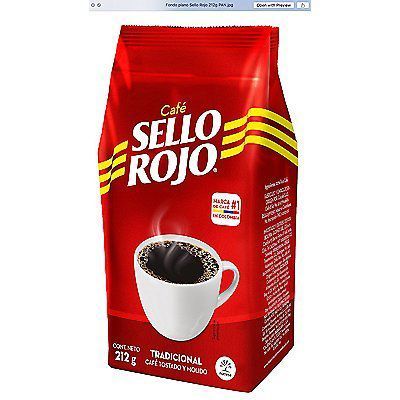 Café Tostado y Molido Sello Rojo Bolsa 212 g