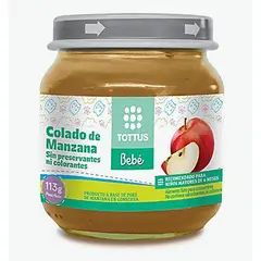 TOTTUS BEBE - Compota de Manzana Tottus Bebé 113 g