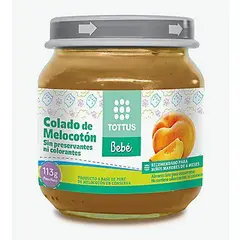 TOTTUS BEBE - Compota de Melocoton