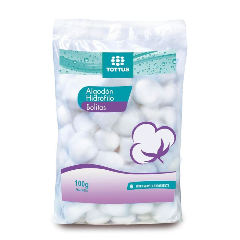 Bolitas de Algodón Tottus Empaque 100 g