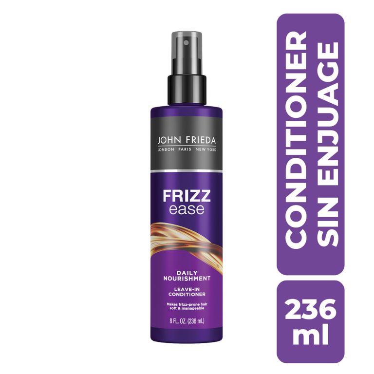 Acondicionador John Frieda Spray Sin Enguaje Frizz Ease Diaria Envase 236 mL