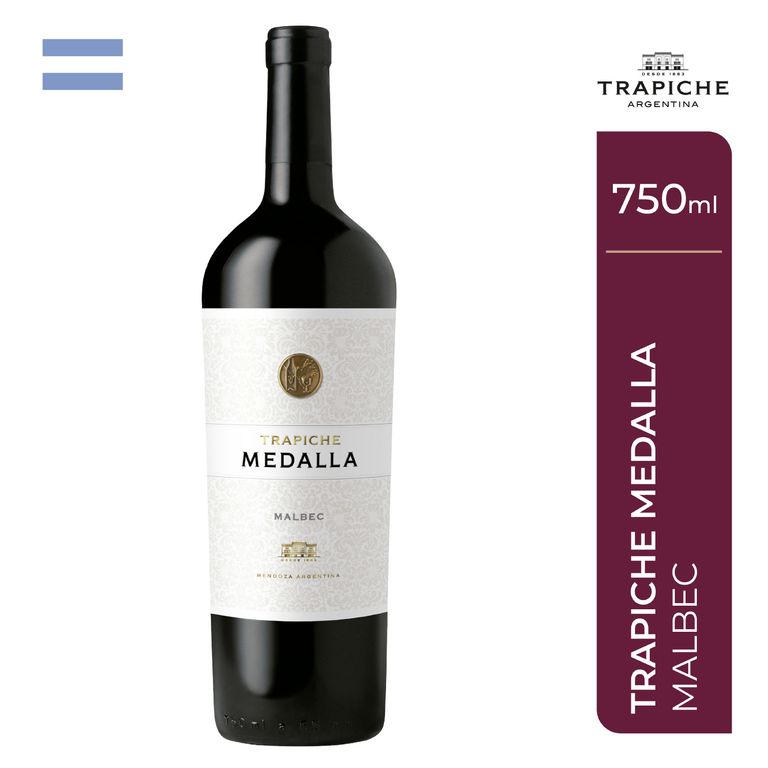 Vino Trapiche Medalla Malbec Botella 750 mL