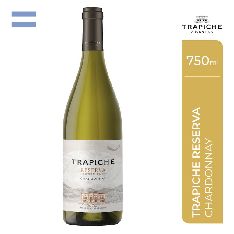 Vino Trapiche Reserva Chardonnay Botella 750 mL
