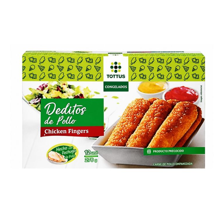Deditos de Pollo Tottus Caja 12 Und