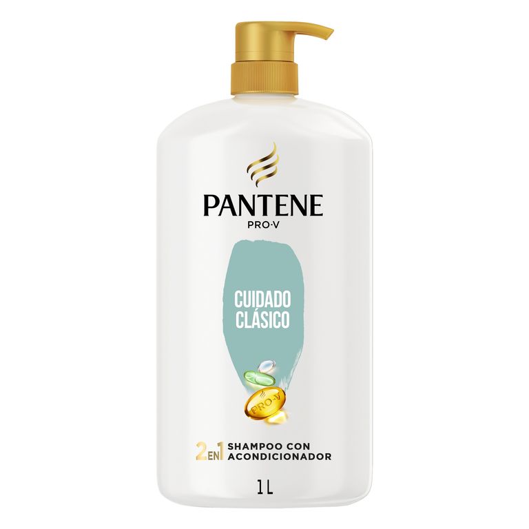 Shampoo 2 en 1 Pantene Cuidado Clásico Botella 1 L