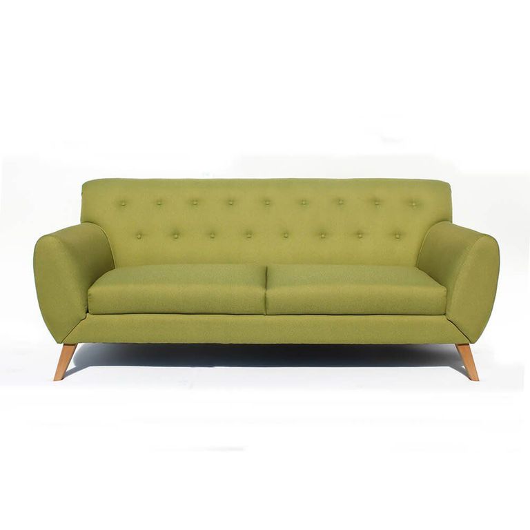 Sofa Love Seat 3 Crp Tapiz Chenille Verd