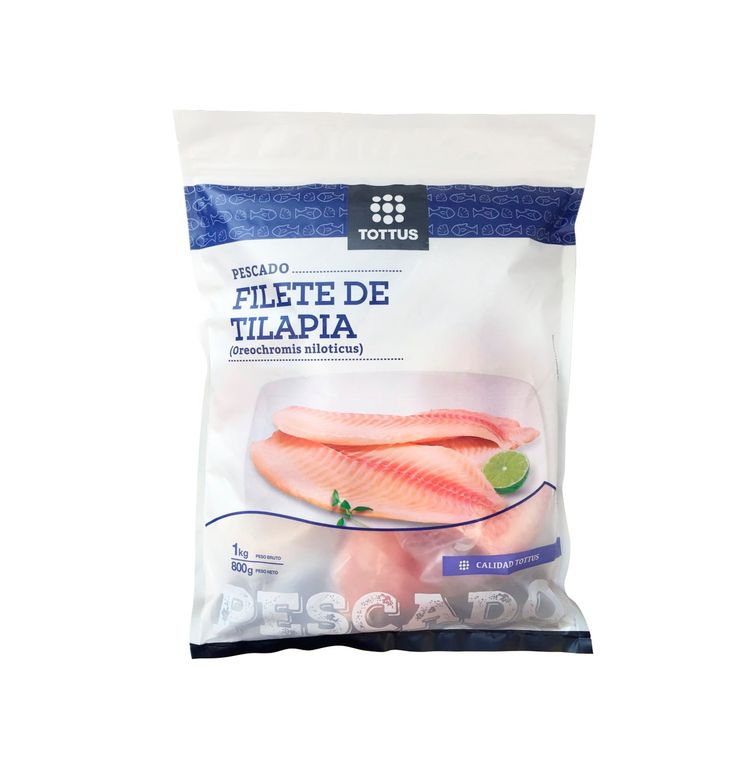 Filete De Tilapia Sin Piel Tottus
