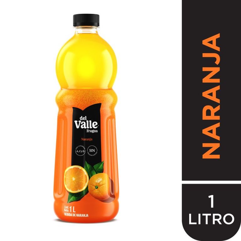 Bebida Frugos Naranja Botella 1 L