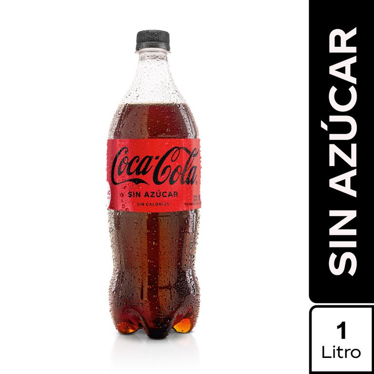 Gaseosa Coca Cola Sin Azúcar Botella 1 L