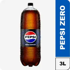 PEPSI - Gaseosa Pepsi Zero Black Botella 3 L