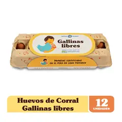 GALLINAS LIBRES - Pack Huevos 12 Unidades