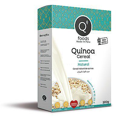 Cereal Natural de Quinua Qfoods Caja 200 g