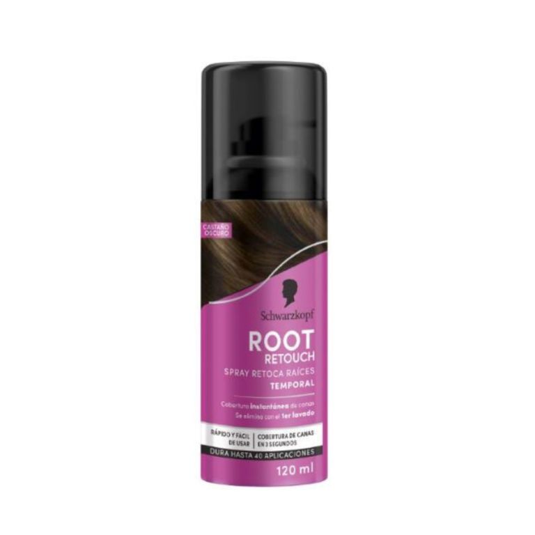 Tinte Spray Raíz Castaño Oscuro Root Retoucher Lata 120 mL