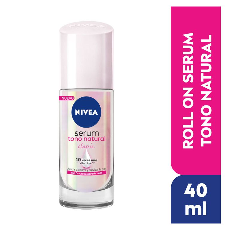 Antitranspirante Roll On Nivea Serum Extra Aclarante Envase 40 mL