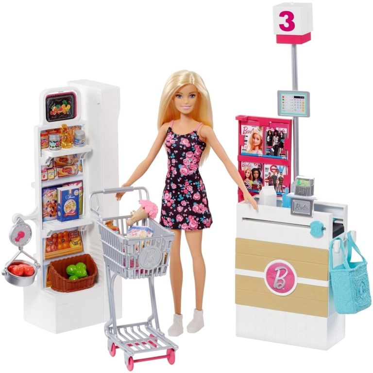Barbie Supermercado con Muñeca