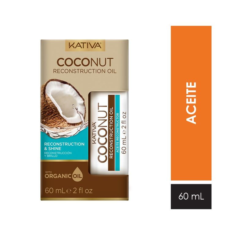 Aceite para el Cabello Coconut Kativa Envase 60 mL