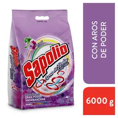 SAPOLIO - Detergente en Polvo Sapolio Floral Bolsa 6 Kg