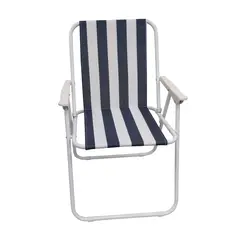 REDFIELD - Silla de Playa Rayas Azul Blanco