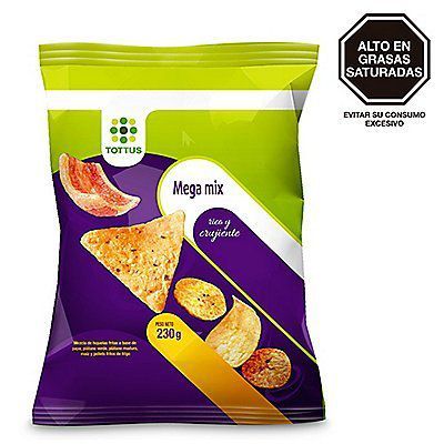 Snack Mega Mix Tottus Bolsa 230 g