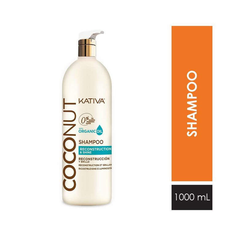 Shampoo Kativa Coconut Botella 1 L