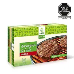 TOTTUS - Hamburguesa Parrillera De Carne 85 g Pack 8 Unidades