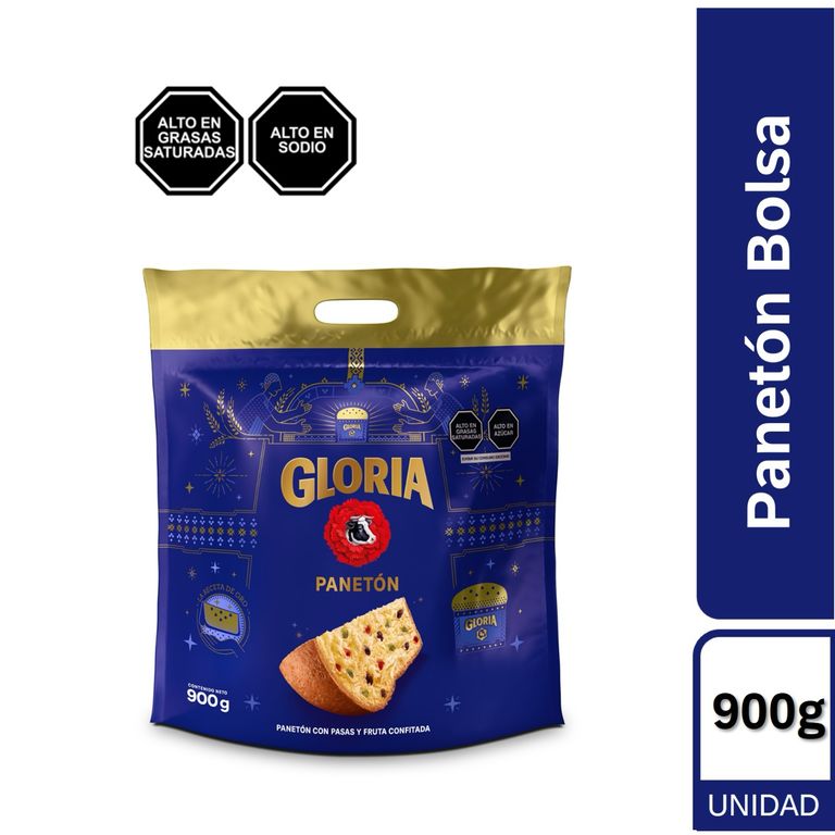 Panetón Gloria Bolsa 900 g