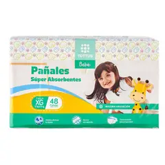 TOTTUS - Pañales Súper Absorbentes Talla XG Empaque 48 Und