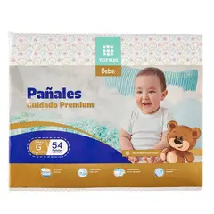 TOTTUS - Pañales Cuidado Premium Talla G Empaque 54 Und