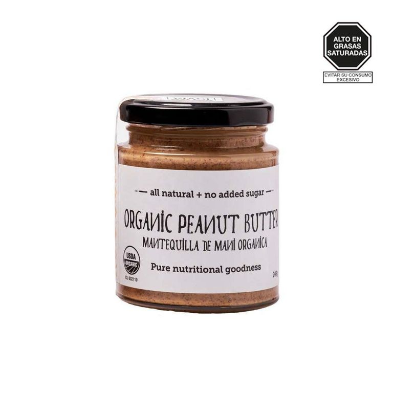 Mantequilla de Maní Wasi Organics Envase 240 g