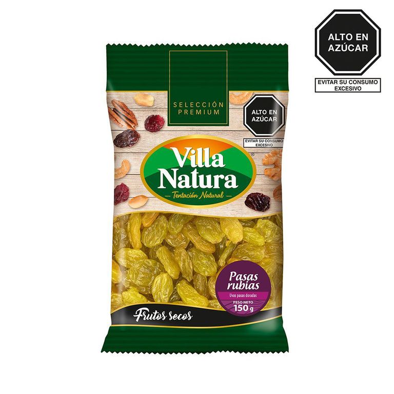 Pasas Rubias Villa Natura Bolsa 150 g