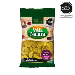 VILLA NATURA - Pasas Rubias Villa Natura Bolsa 150 g
