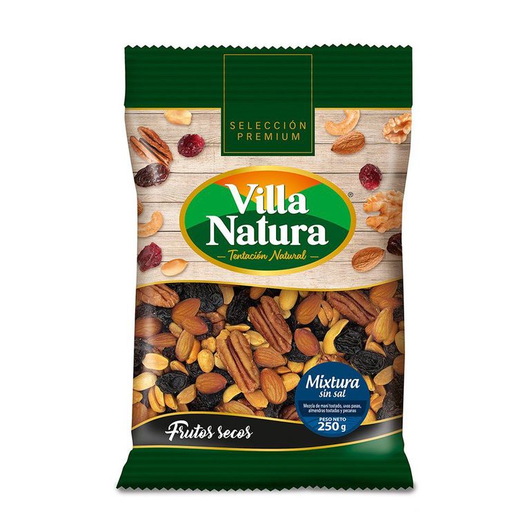 Frutos Secos Villa Natura Mixtura Natural Bolsa 250 g