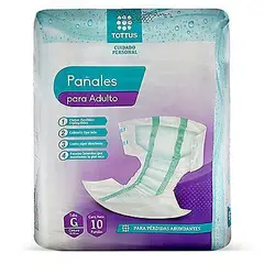 TOTTUS - Pañal Para Adulto Talla G Empaque 10 Und