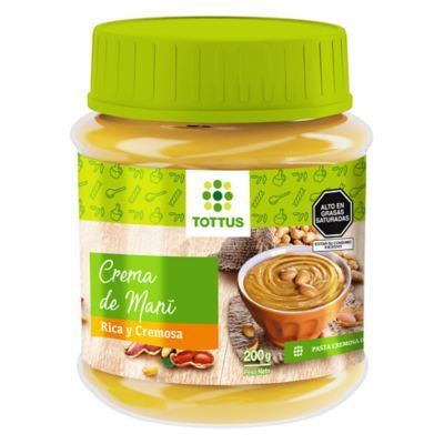 Crema de Maní Tottus Envase 200 g