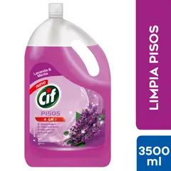 CIF - Limpiador líquido para pisos 4 en 1 con aroma de lavanda y menta