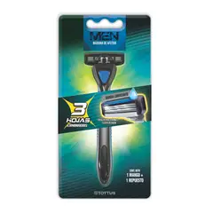 TOTTUS - Máquina De Afeitar 3 Hojas Hombre + 1 Repuesto