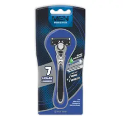 TOTTUS - Máquina de Afeitar Hombre 7 Hojas Tottus + 1 Repuesto