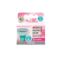 TOTTUS - Repuesto Máquina De Afeitar Mujer Caja 2 Und
