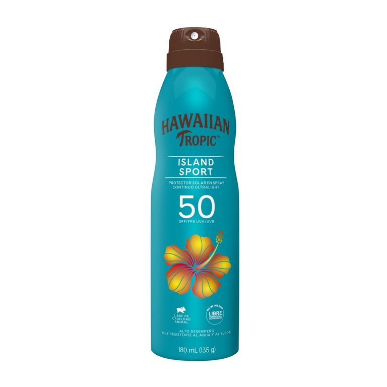Protector Solar Island Sport Spray SPF 50 Hawaiian Tropic Envase 180 mL