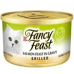 FANCY FEAST - Comida Húmeda para Gatos Sabor Petits Filets de Salmón 85 g