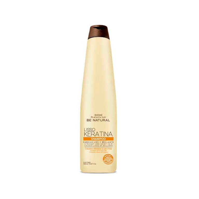 Shampoo Be Natural Lisso Keratina Botella 350 mL