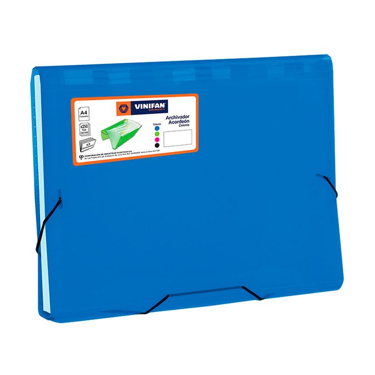 Archivador Vinifan Acordeon Colores Surtidos